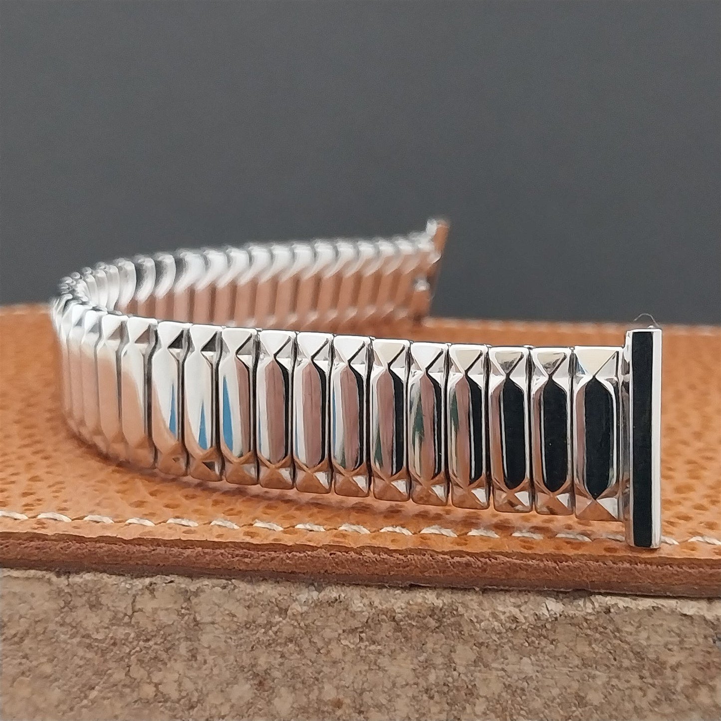 1954 19mm 18mm 16mm White Gold-Filled Speidel First Nighter Vintage Watch Band