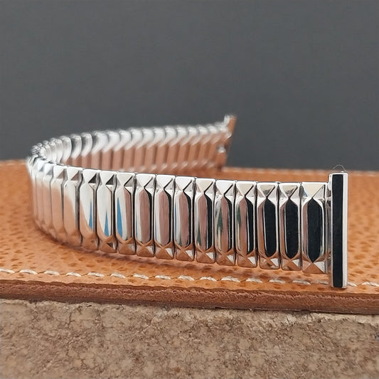 1954 19mm 18mm 16mm White Gold-Filled Speidel First Nighter Vintage Watch Band