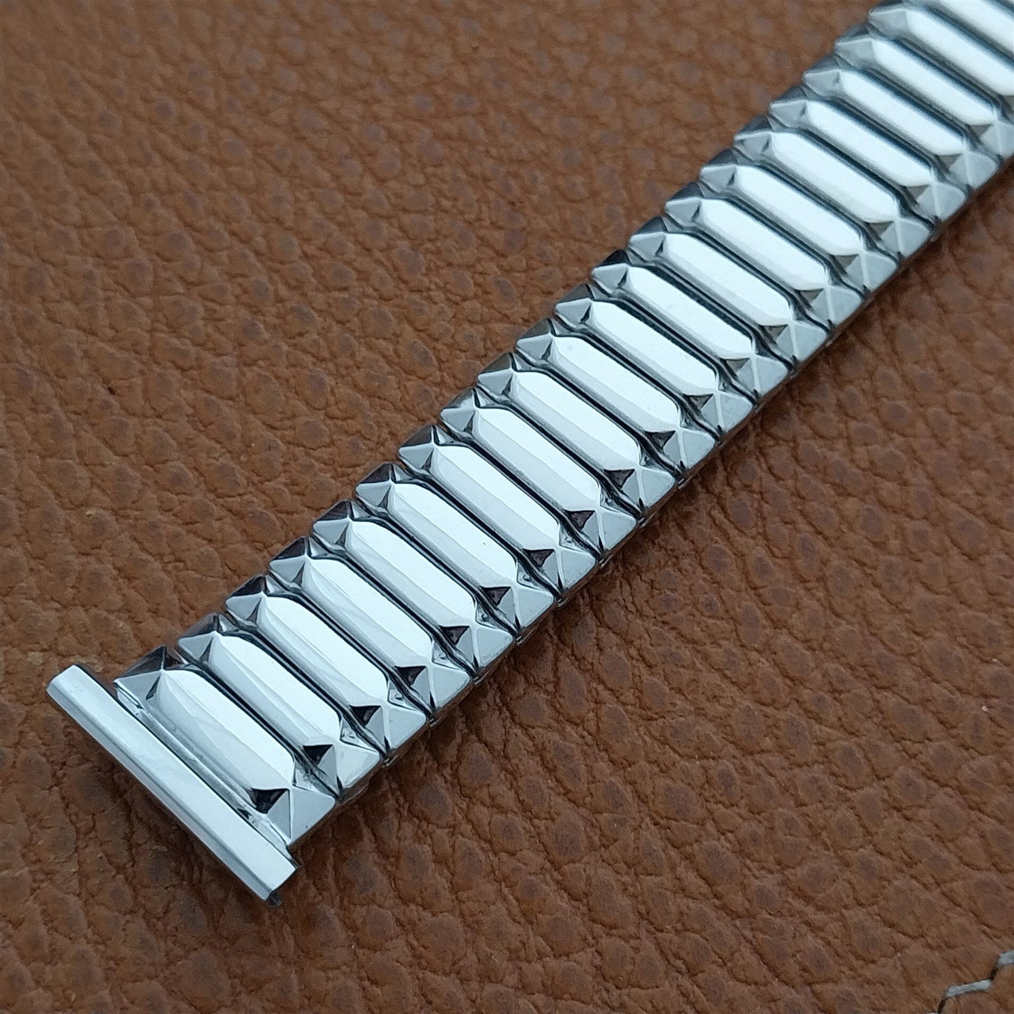 1954 19mm 18mm 16mm White Gold-Filled Speidel First Nighter Vintage Watch Band