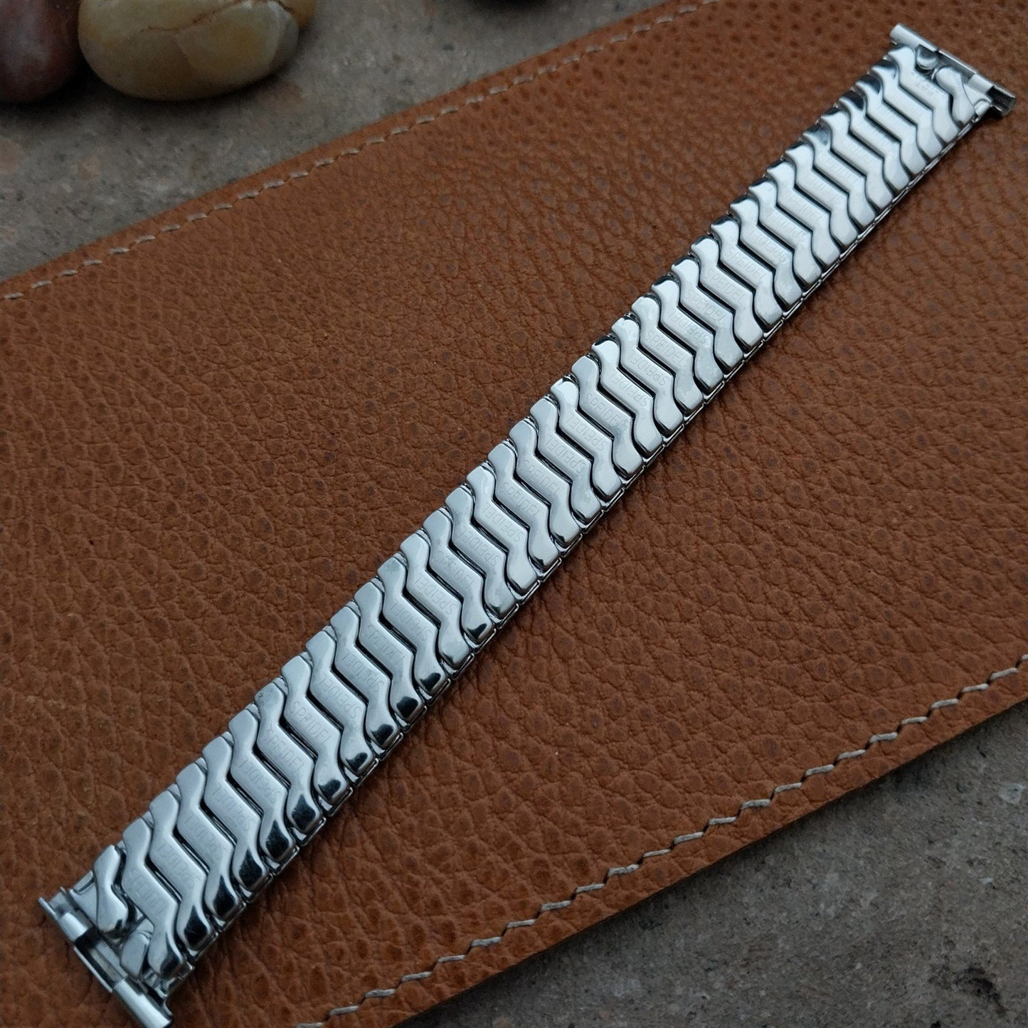 1954 19mm 18mm 16mm White Gold-Filled Speidel First Nighter Vintage Watch Band