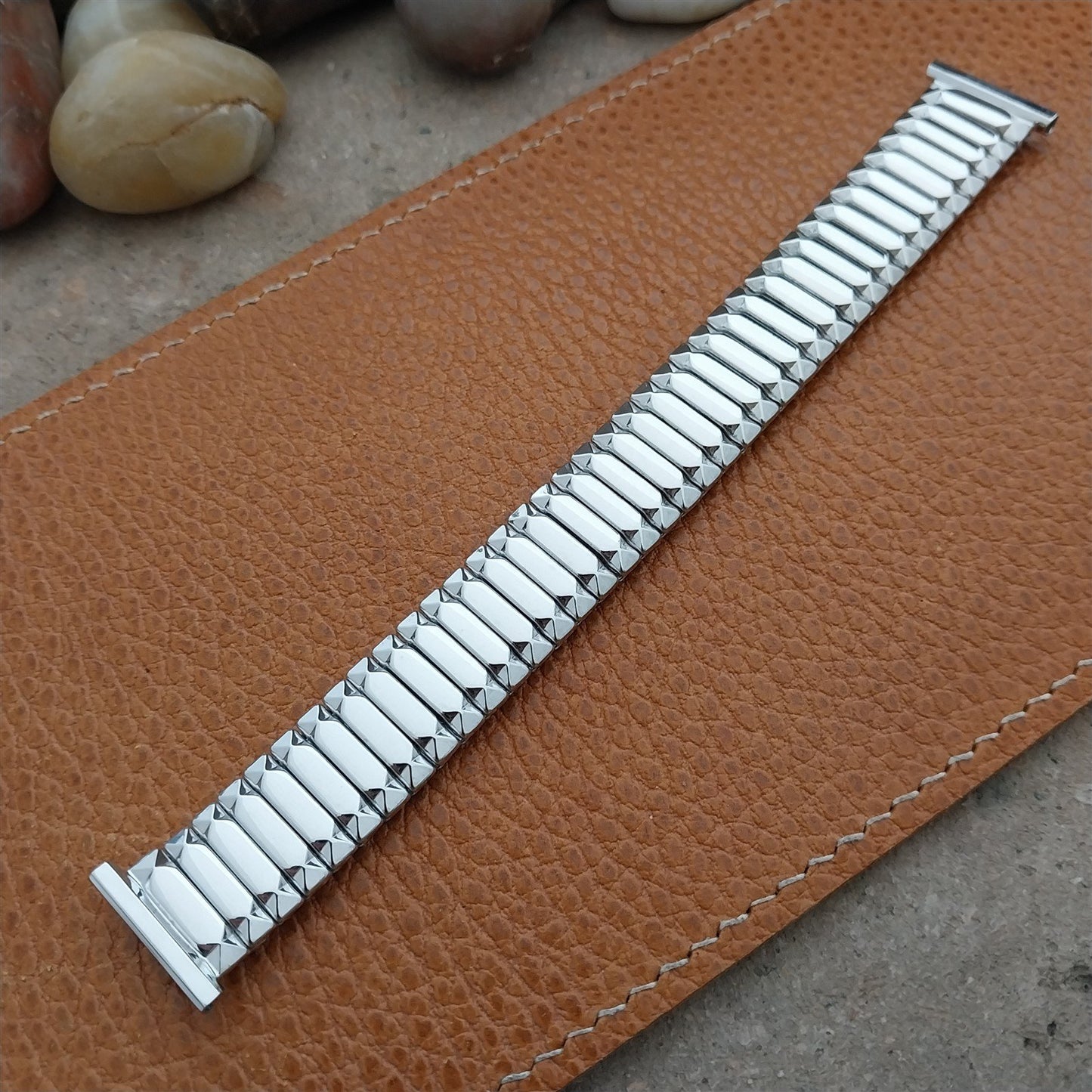 1954 19mm 18mm 16mm White Gold-Filled Speidel First Nighter Vintage Watch Band