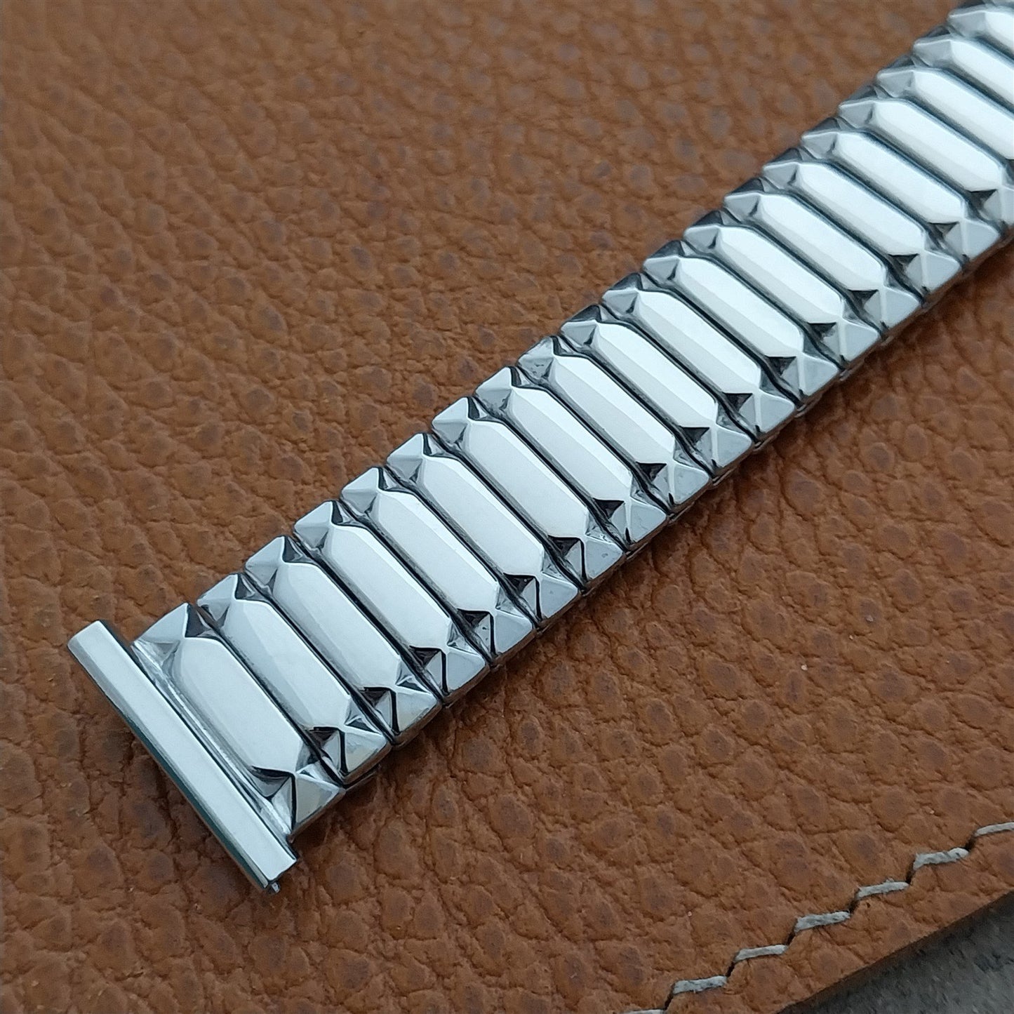 1954 10k White Gold-Filled Speidel First Nighter nos Vintage Watch Band