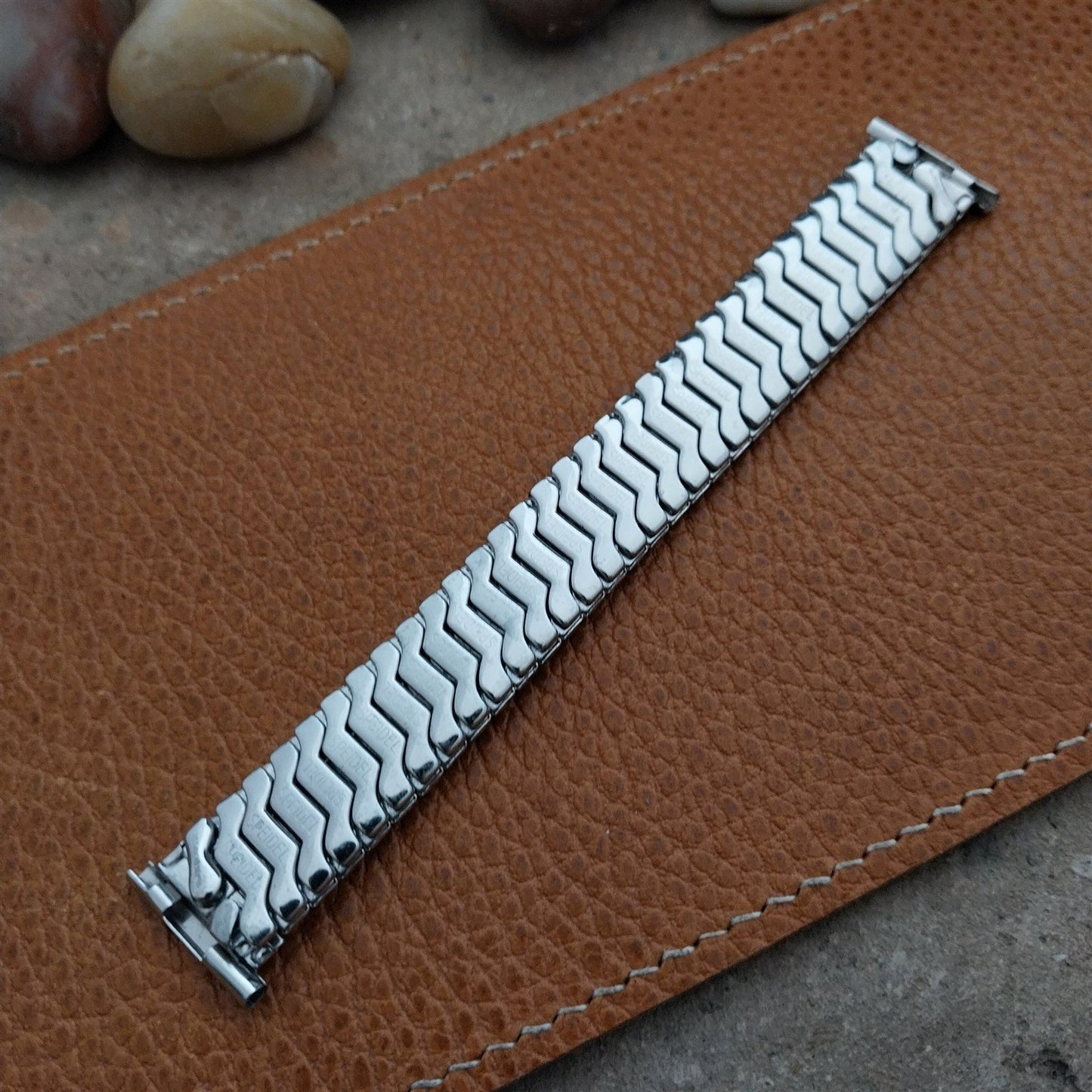 1954 10k White Gold-Filled Speidel First Nighter nos Vintage Watch Band