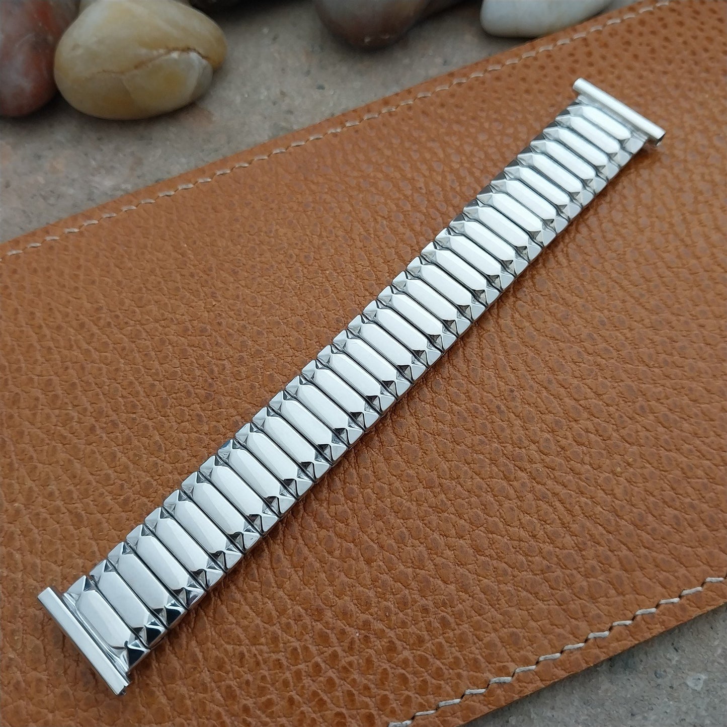 1954 10k White Gold-Filled Speidel First Nighter nos Vintage Watch Band