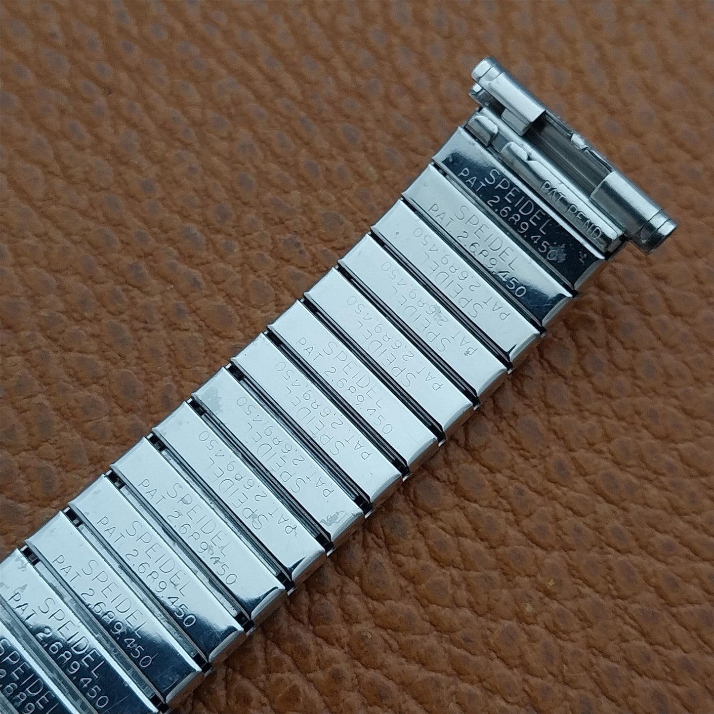 1960 Short 10k White Gold-Filled Speidel First Nighter nos Vintage Watch Band