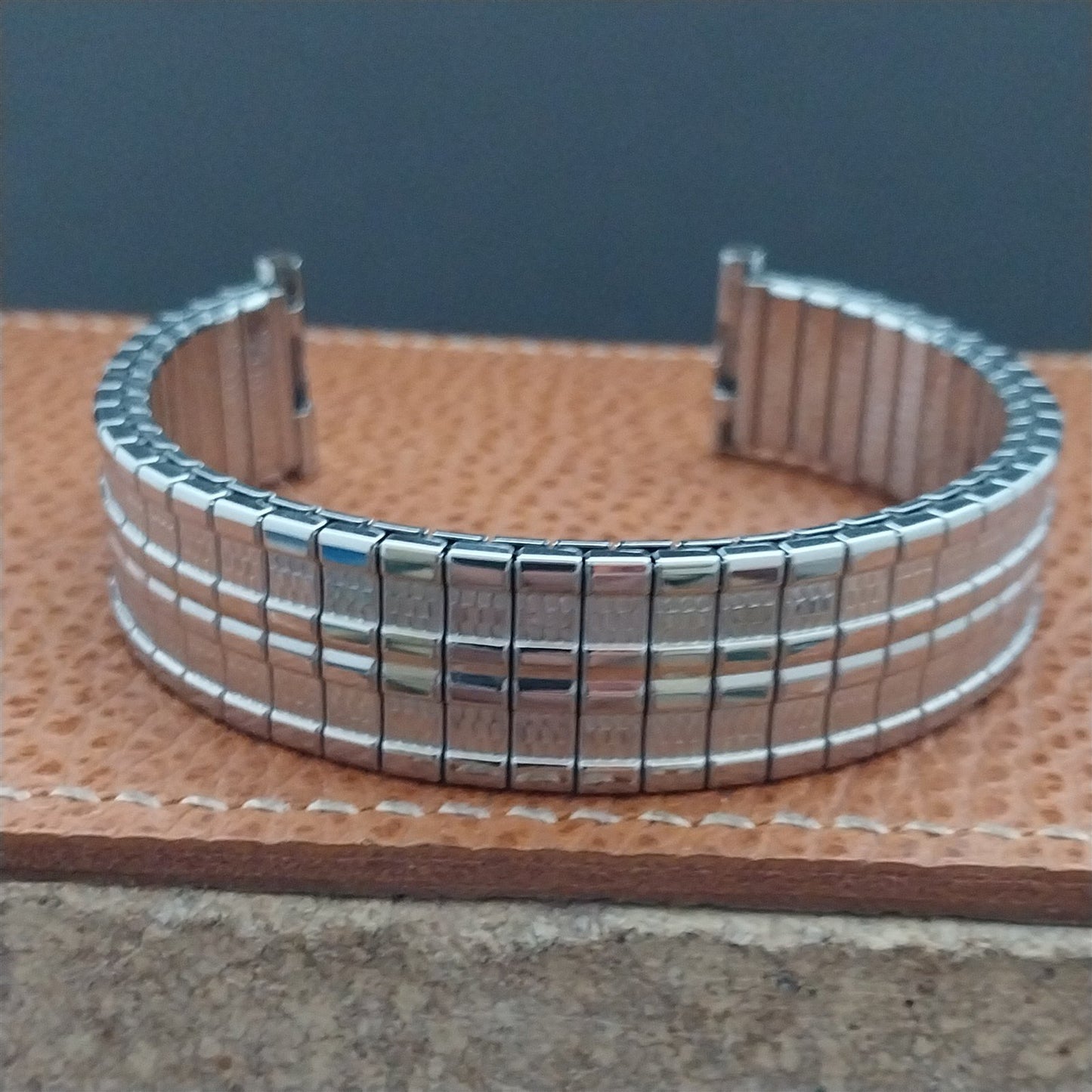 1963 Speidel Meteor Long Stainless Steel Twistoflex nos Vintage Watch Band