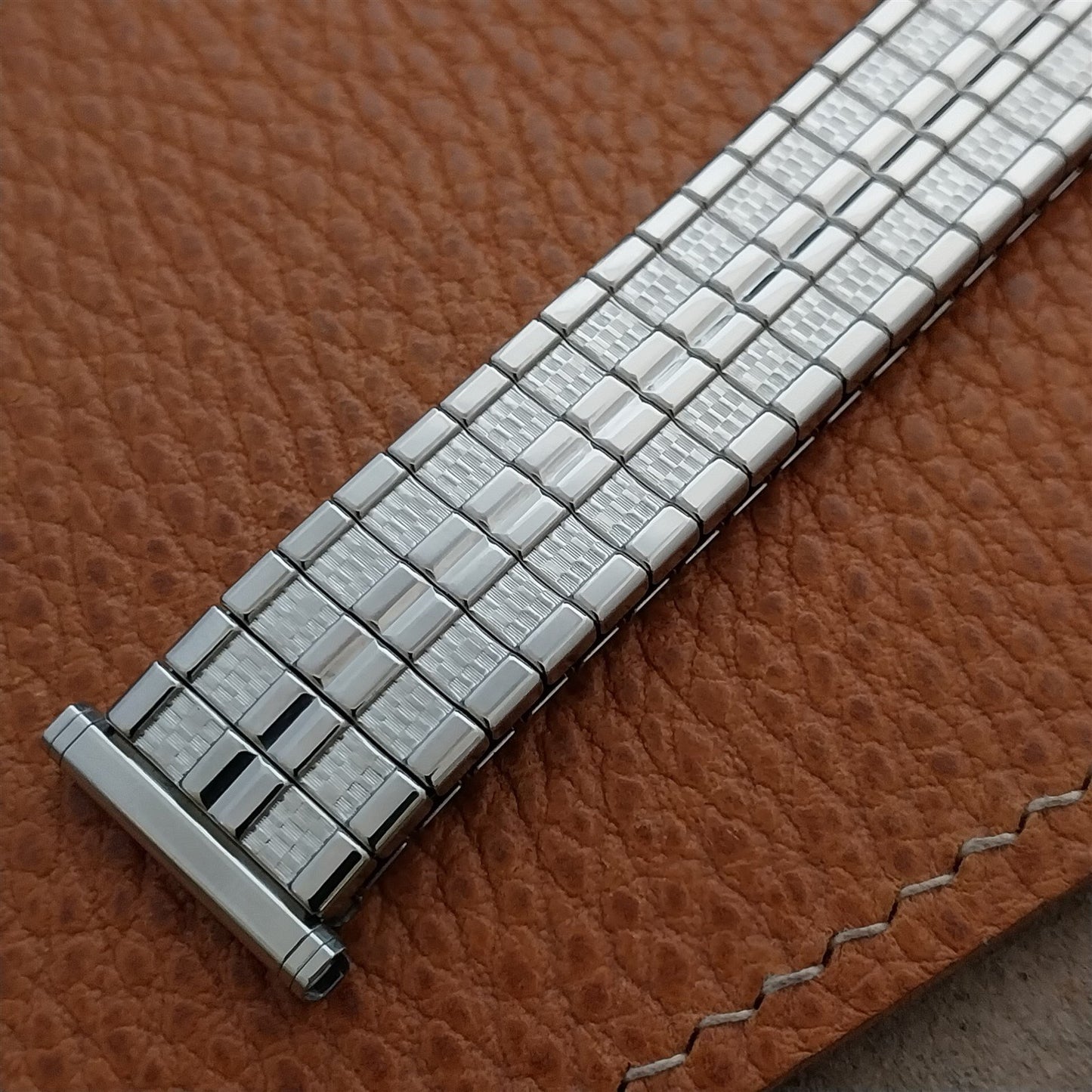 1963 Speidel Meteor Long Stainless Steel Twistoflex nos Vintage Watch Band