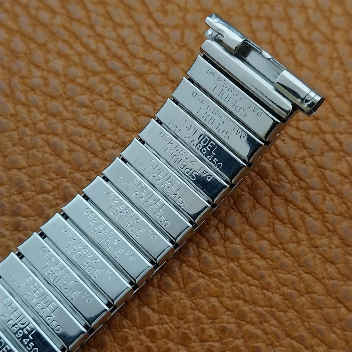 1963 Speidel Meteor Long Stainless Steel Twistoflex nos Vintage Watch Band