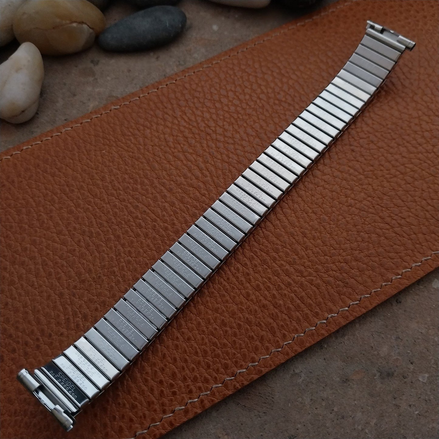 1963 Speidel Meteor Long Stainless Steel Twistoflex nos Vintage Watch Band