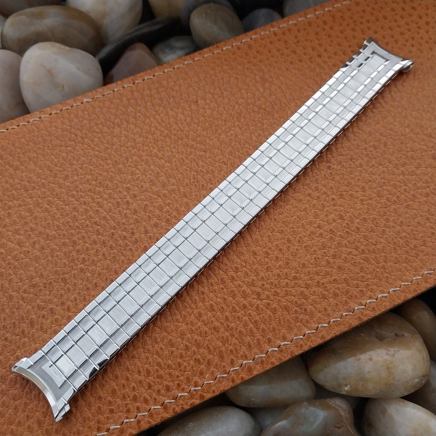 1961 Speidel Elegante 10k White Gold-Filled Expansion Vintage Watch Band