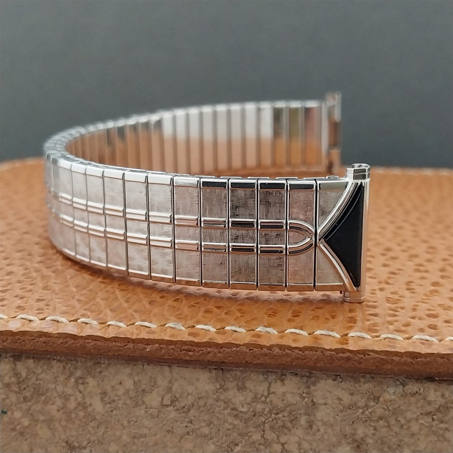 1961 White Gold Filled Speidel Astro-Jet Twistoflex Expansion Vintage Watch Band