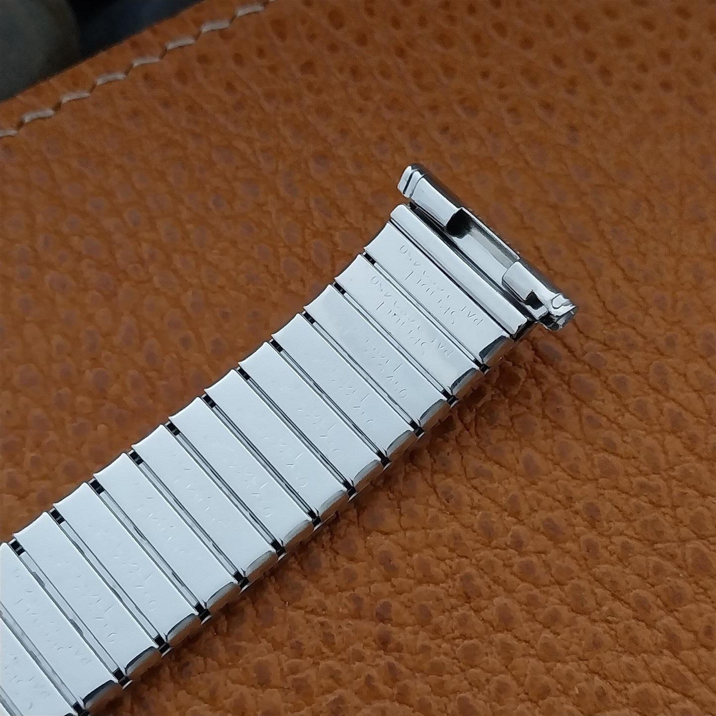 1961 White Gold Filled Speidel Astro-Jet Twistoflex Expansion Vintage Watch Band