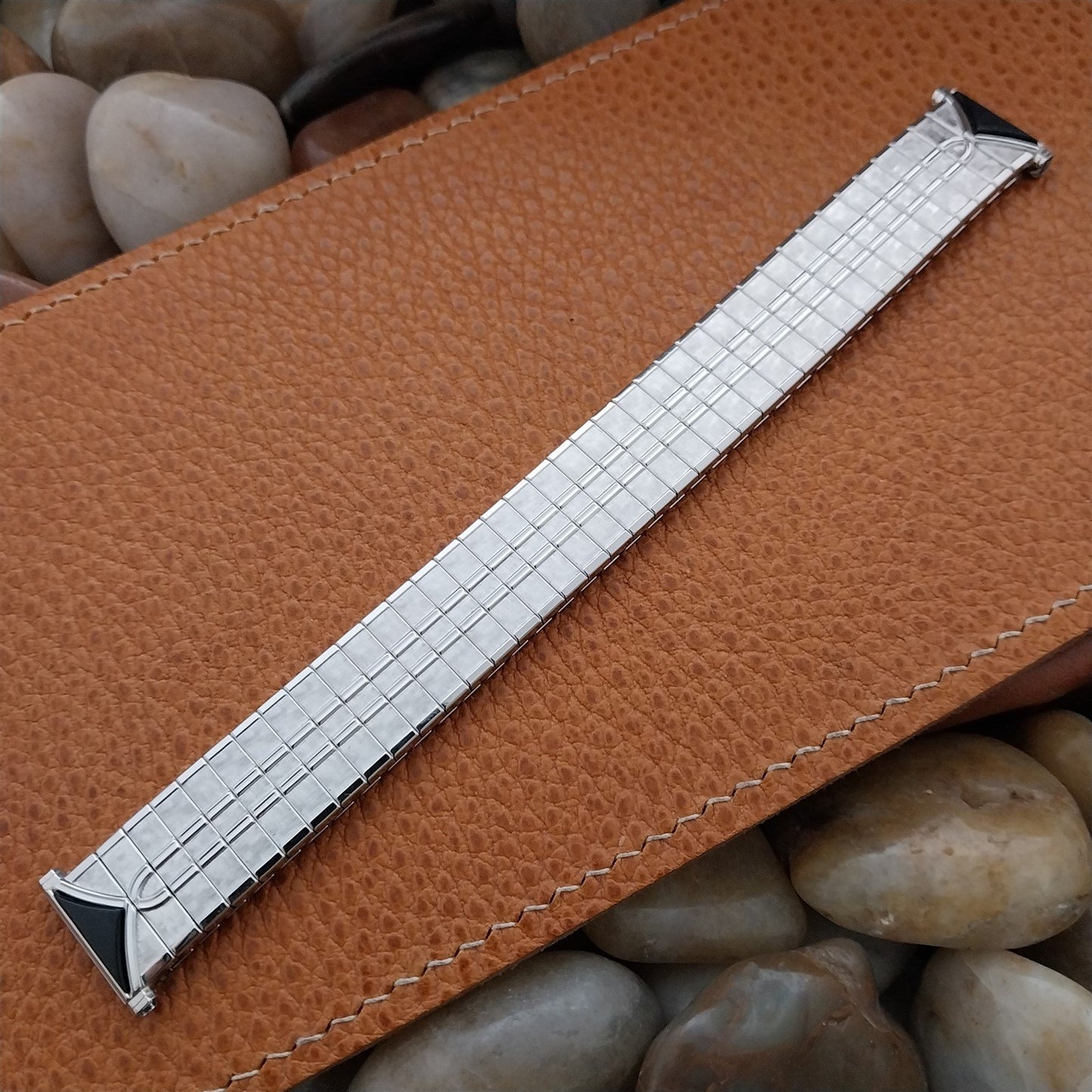 1961 White Gold Filled Speidel Astro-Jet Twistoflex Expansion Vintage Watch Band