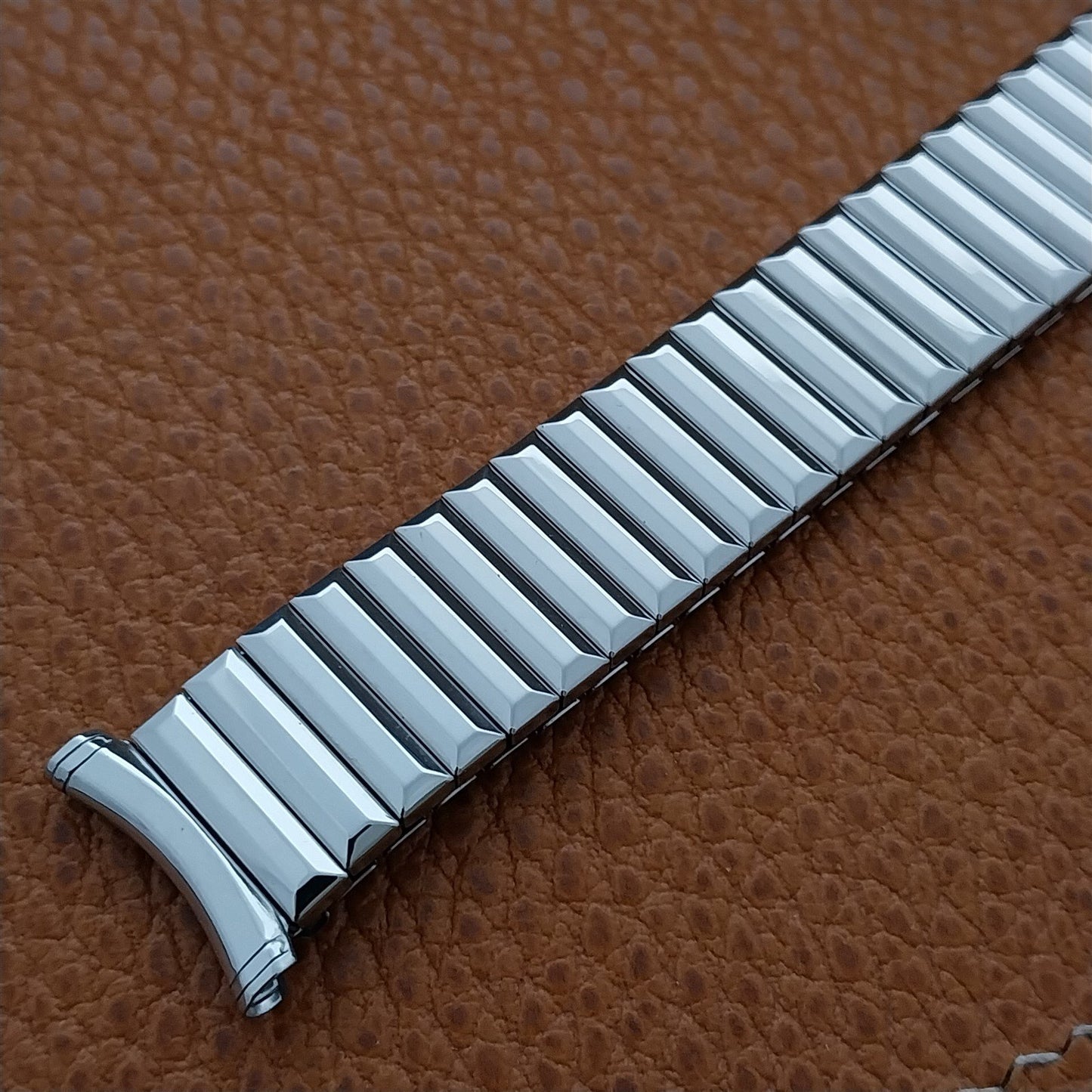 Long Speidel Fullback Stainless Steel Twistoflex 1960s Vintage Watch Band