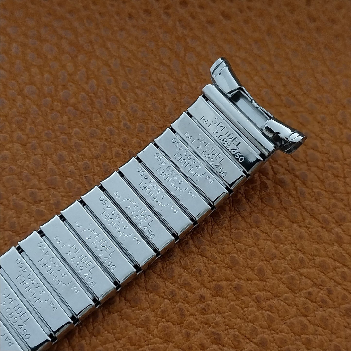Long Speidel Fullback Stainless Steel Twistoflex 1960s Vintage Watch Band