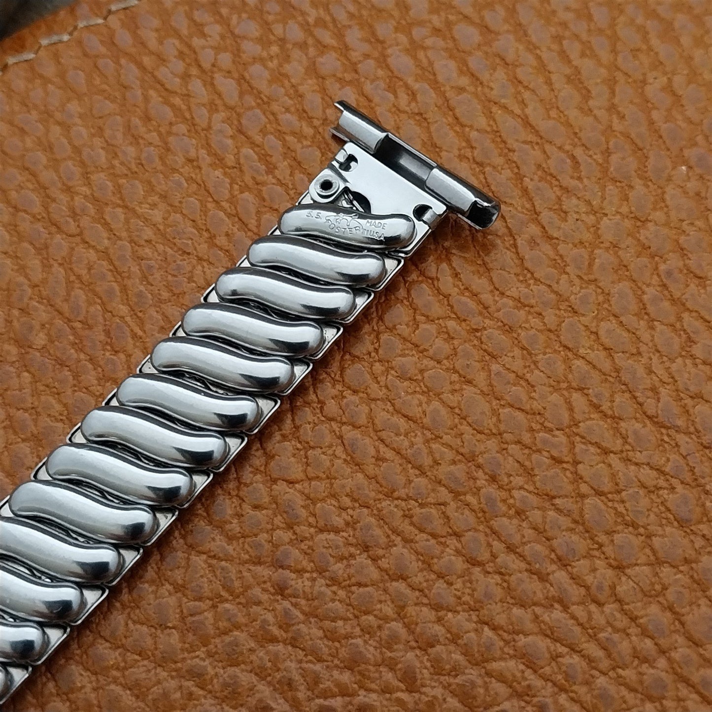 19mm 17mm 15mm Foster Stainless Steel Classic Stretch 1950s Unused Watch Band