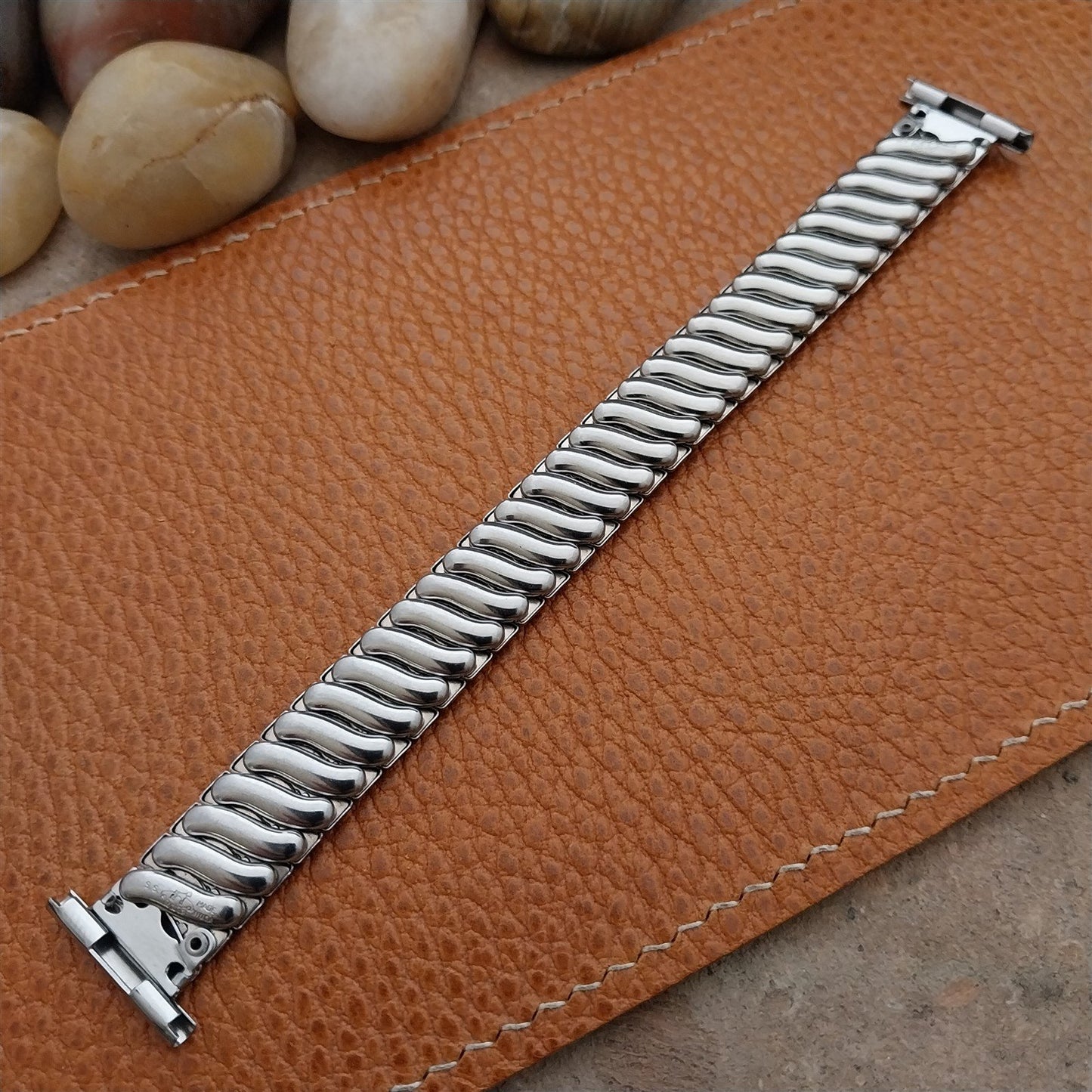 19mm 17mm 15mm Foster Stainless Steel Classic Stretch 1950s Unused Watch Band