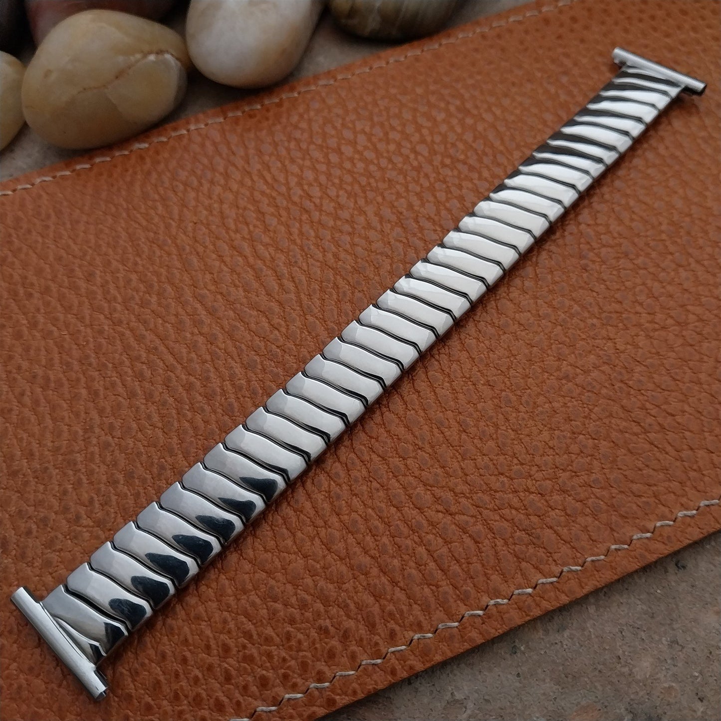 19mm 17mm 15mm Foster Stainless Steel Classic Stretch 1950s Unused Watch Band