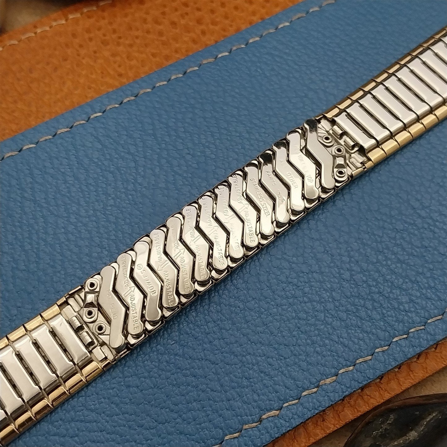 Vintage 19mm 18mm 17mm Gold-Filled Baldwin Classic Stretch 1960s Watch Band