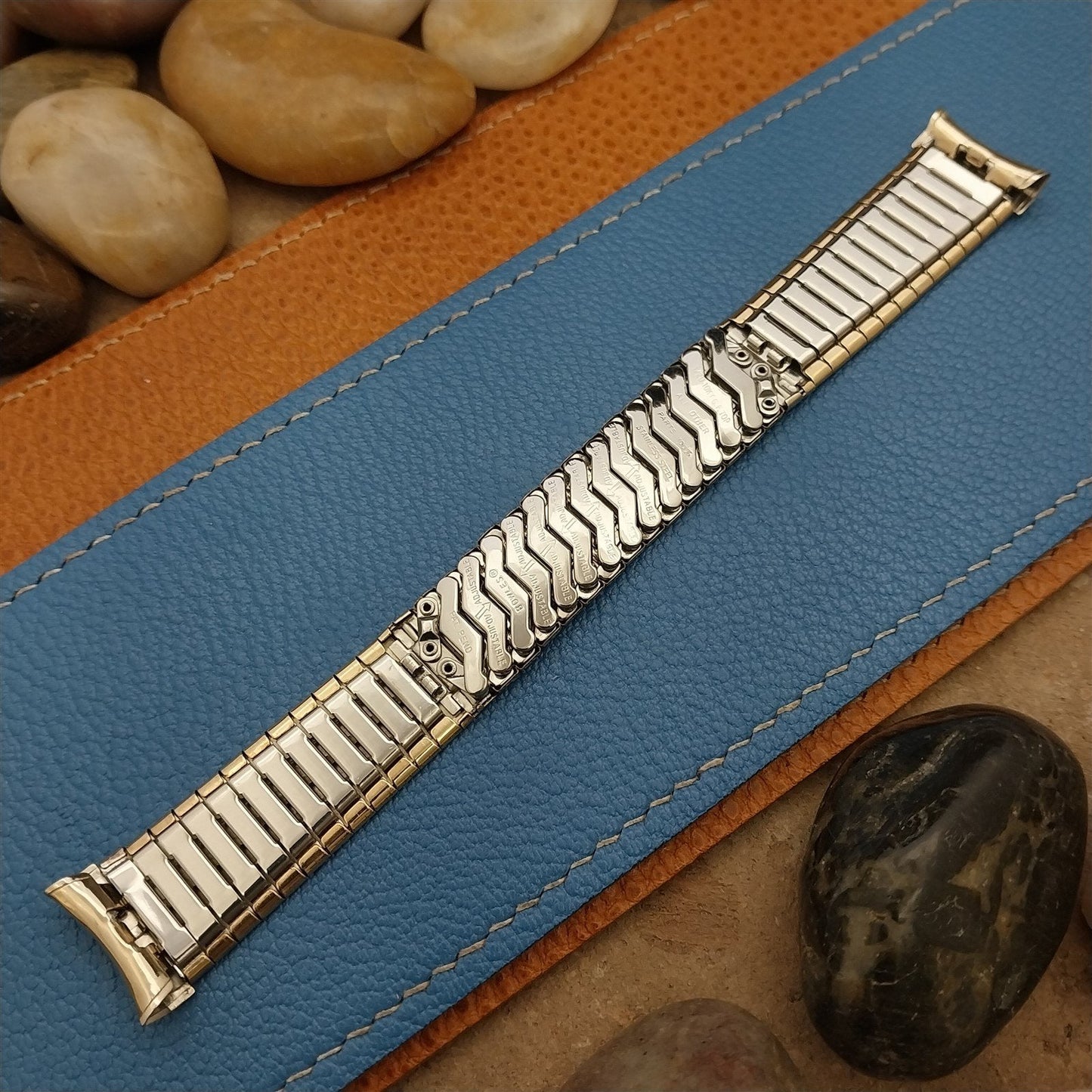 Vintage 19mm 18mm 17mm Gold-Filled Baldwin Classic Stretch 1960s Watch Band