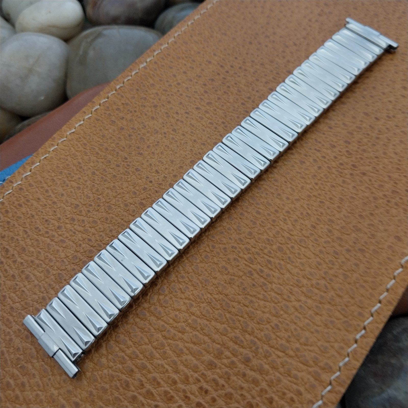 Baldwin USA Stainless Steel Scissor Expansion nos 1960s Vintage Watch Band