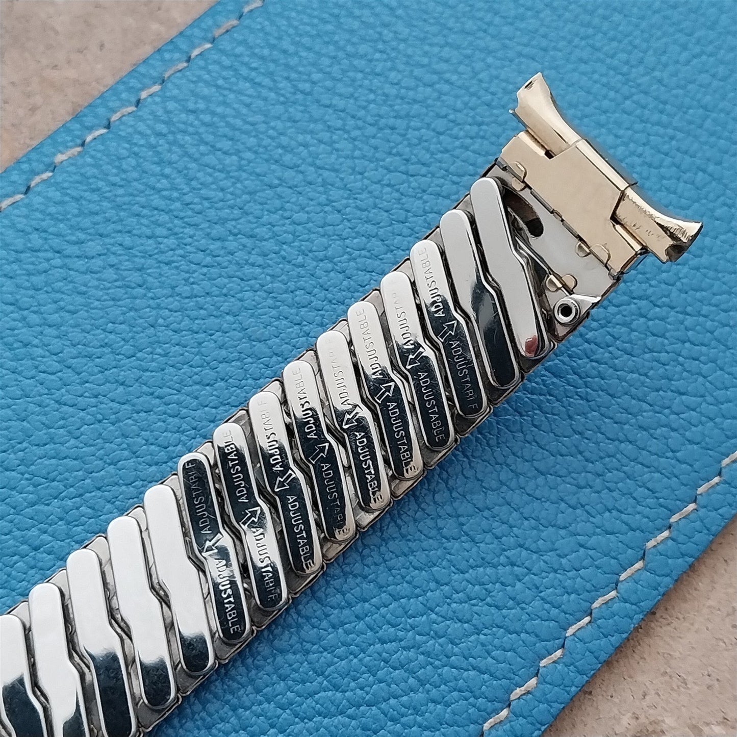 20mm 19mm 17mm Yellow Gold-Filled Baldwin Unused 1960s Vintage Watch Band