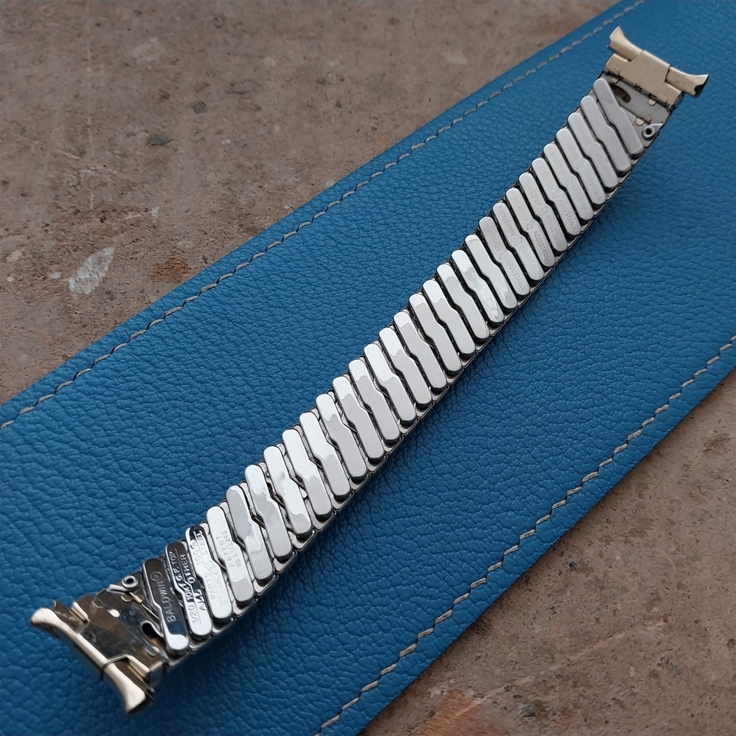 20mm 19mm 17mm Yellow Gold-Filled Baldwin Unused 1960s Vintage Watch Band