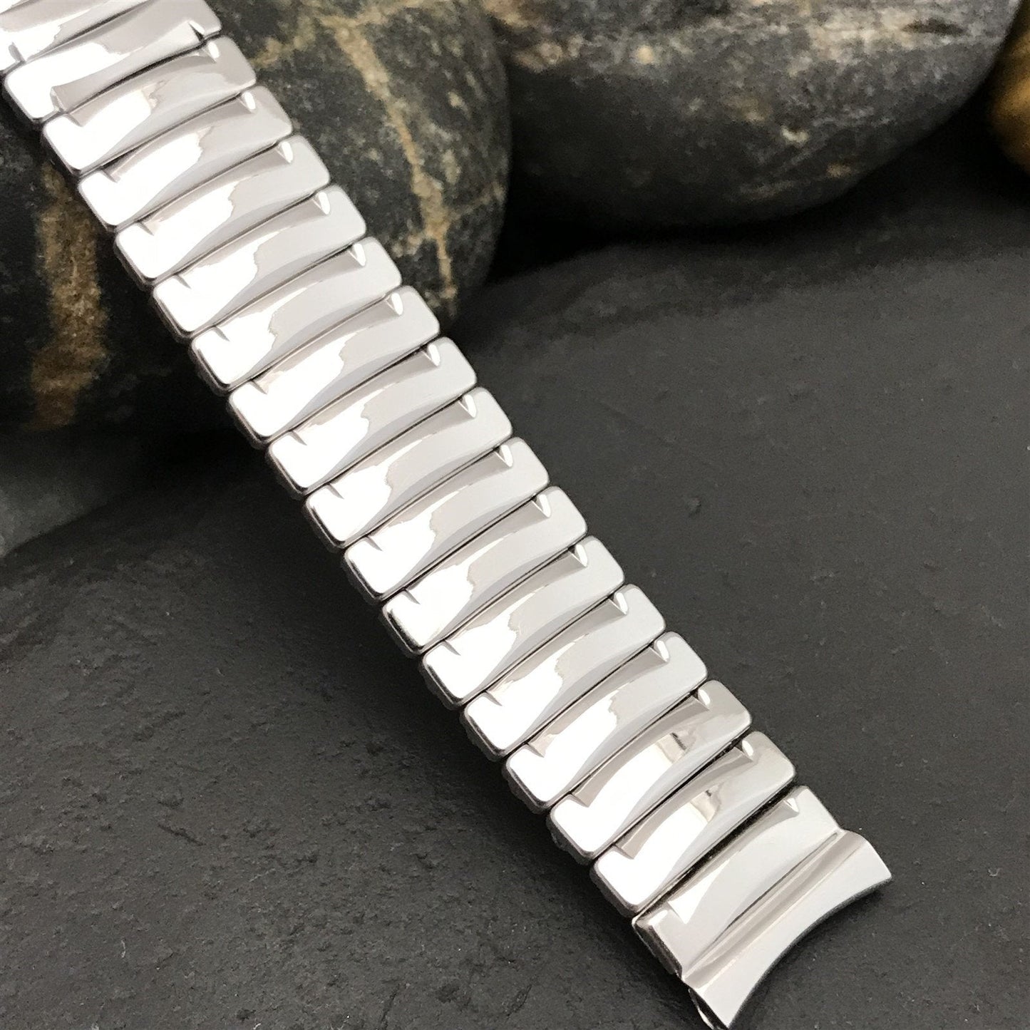 1950s Airflex USA Made Stainless Steel nos Vintage Watch Band 5/8" 16mm