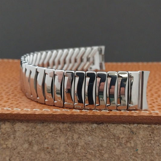 Vintage 1950s 5/8" Airflex Stainless Steel Classic Stretch Unused NOS Watch Band