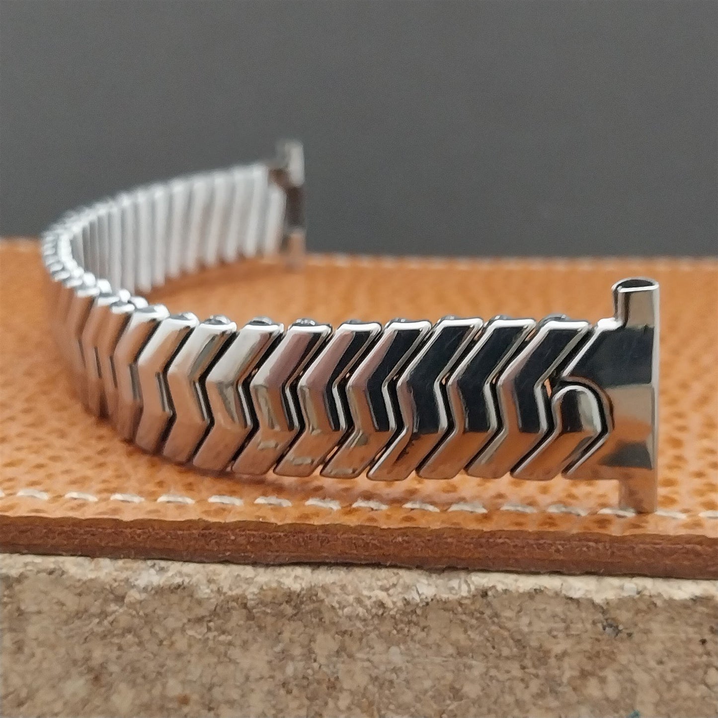 Vintage 19mm 17mm 15mm Glen Stainless Steel Classic Stretch 1950s NOS Watch Band