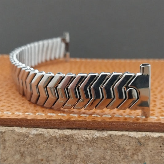 Vintage 19mm 17mm 15mm Glen Stainless Steel Classic Stretch 1950s NOS Watch Band