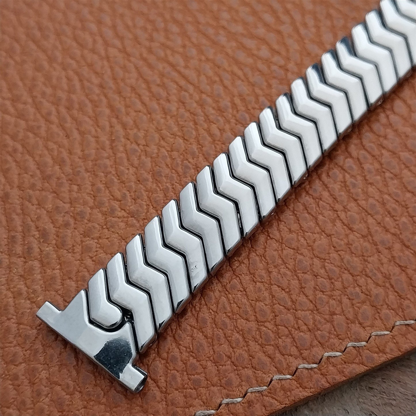 Vintage 19mm 17mm 15mm Glen Stainless Steel Classic Stretch 1950s NOS Watch Band