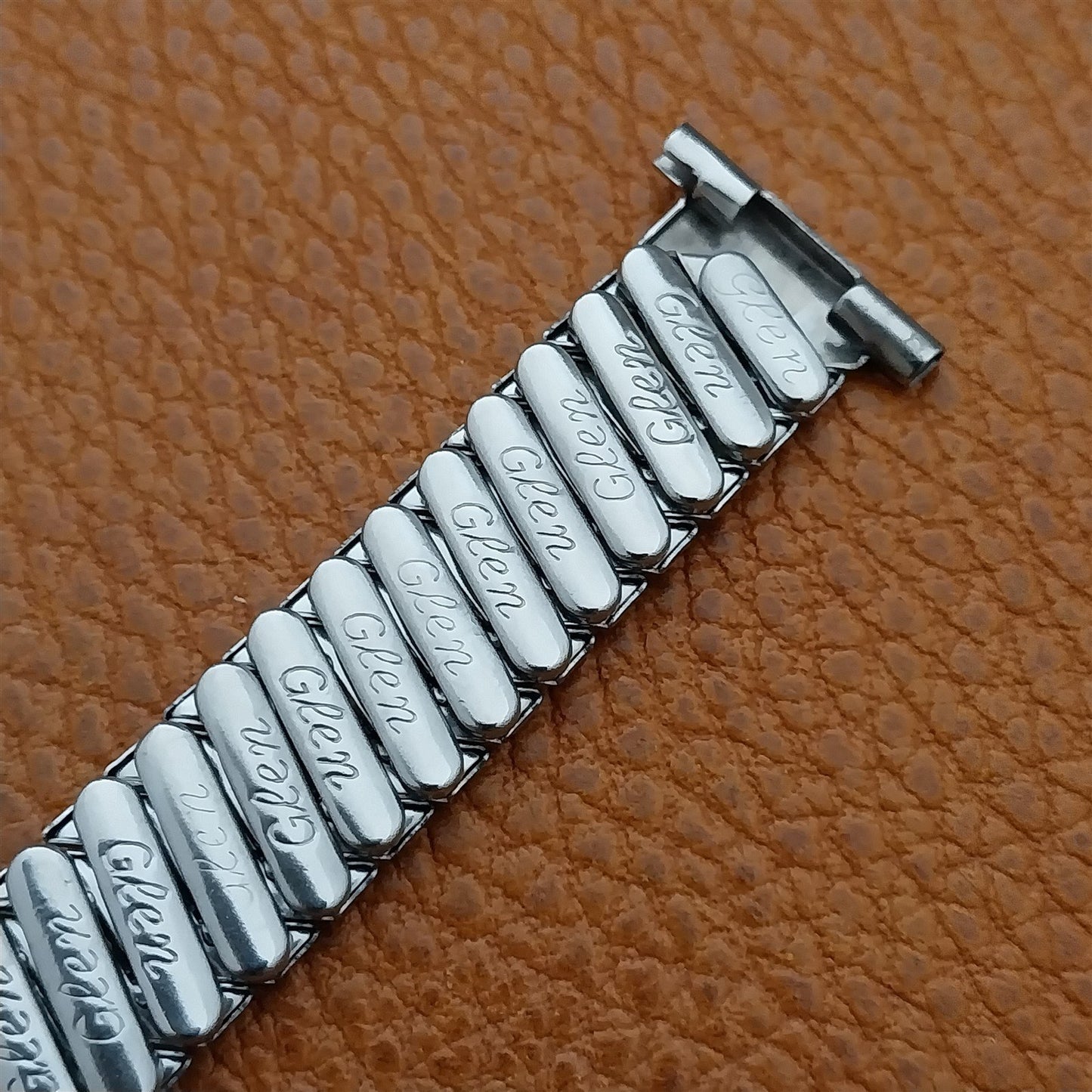 Vintage 19mm 17mm 15mm Glen Stainless Steel Classic Stretch 1950s NOS Watch Band