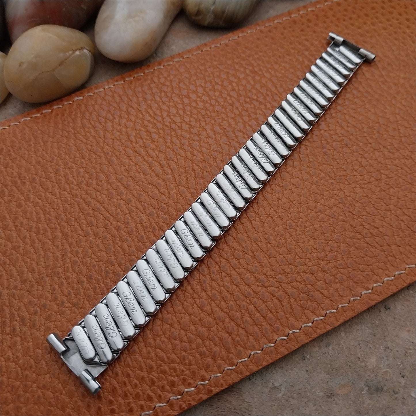 Vintage 19mm 17mm 15mm Glen Stainless Steel Classic Stretch 1950s NOS Watch Band
