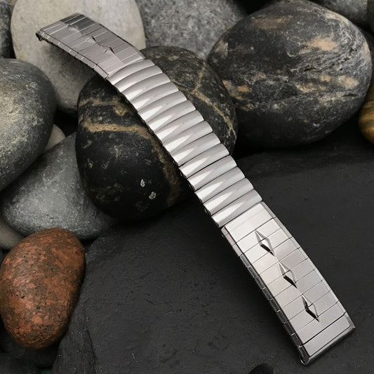 17.2mm Mira-Flex USA Stainless Steel Expansion 1960s Vintage Watch Band