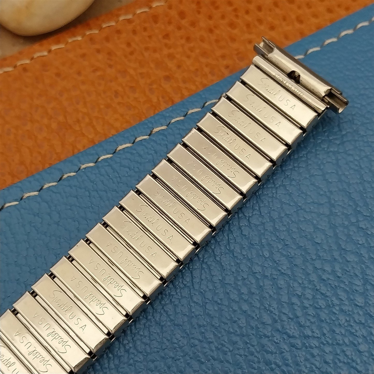 Speidel USA Medilog Stainless Steel Valencia 19mm nos Vintage Watch Band