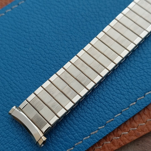 1970s Vintage Speidel Domino Long 19mm 17mm Yellow Gold-Fill Classic Watch Band
