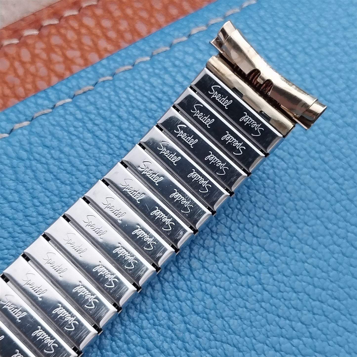 19mm 18mm 17mm 1980s Gold-Tone Speidel Fairway Vintage Watch Band