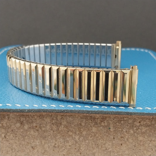 Vintage Long 17mm 18mm 19mm 1970s RGP Gold Speidel Fullback Unused Watchband