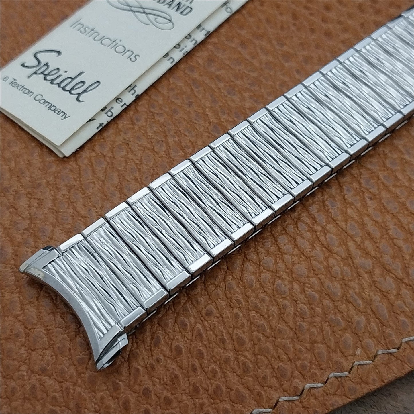 Speidel Valencia 1974/75 Calendar Stainless Steel nos Vintage Watch Band