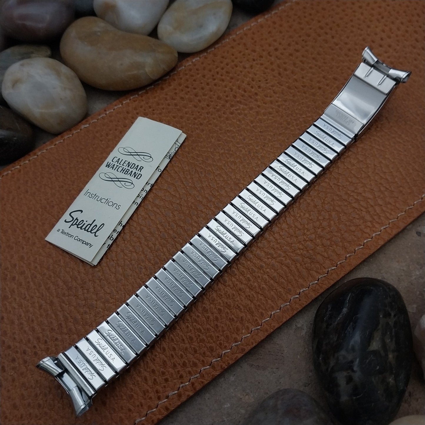 Speidel Valencia 1974/75 Calendar Stainless Steel nos Vintage Watch Band