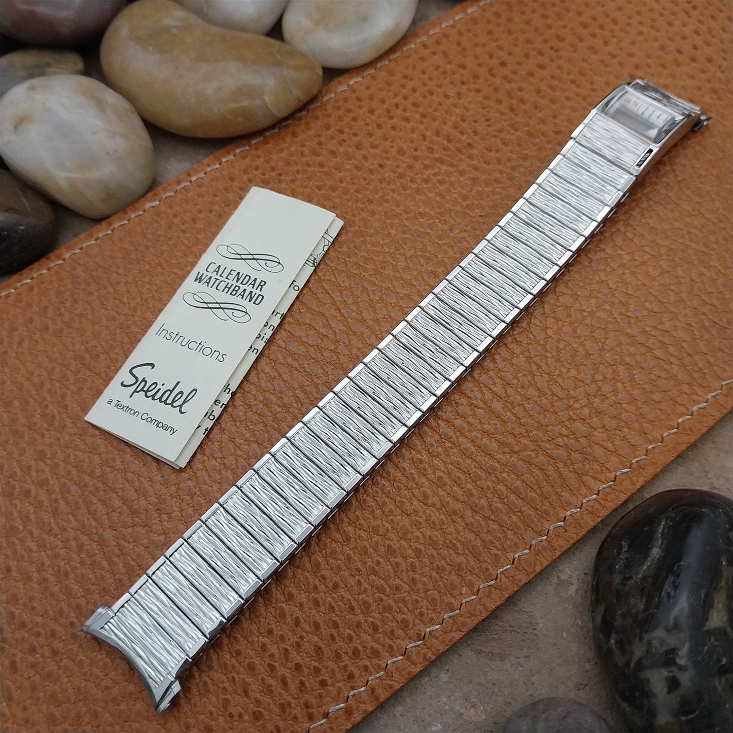 Speidel Valencia 1974/75 Calendar Stainless Steel nos Vintage Watch Band