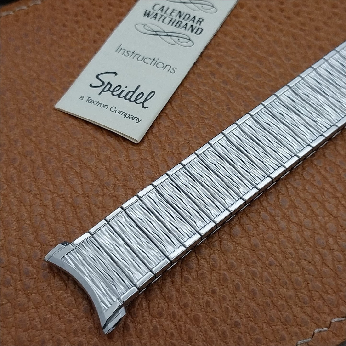 1968 Speidel Valencia Perpetual Calendar Stainless Steel nos Vintage Watch Band