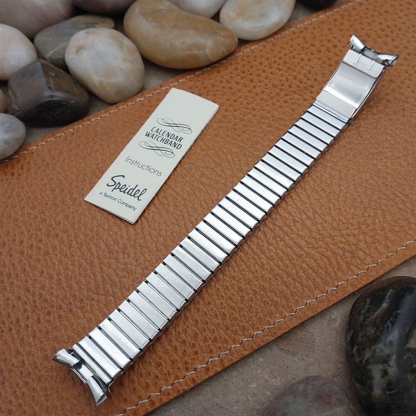 1968 Speidel Valencia Perpetual Calendar Stainless Steel nos Vintage Watch Band