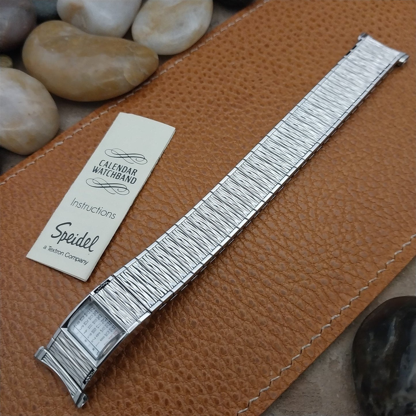 1968 Speidel Valencia Perpetual Calendar Stainless Steel nos Vintage Watch Band