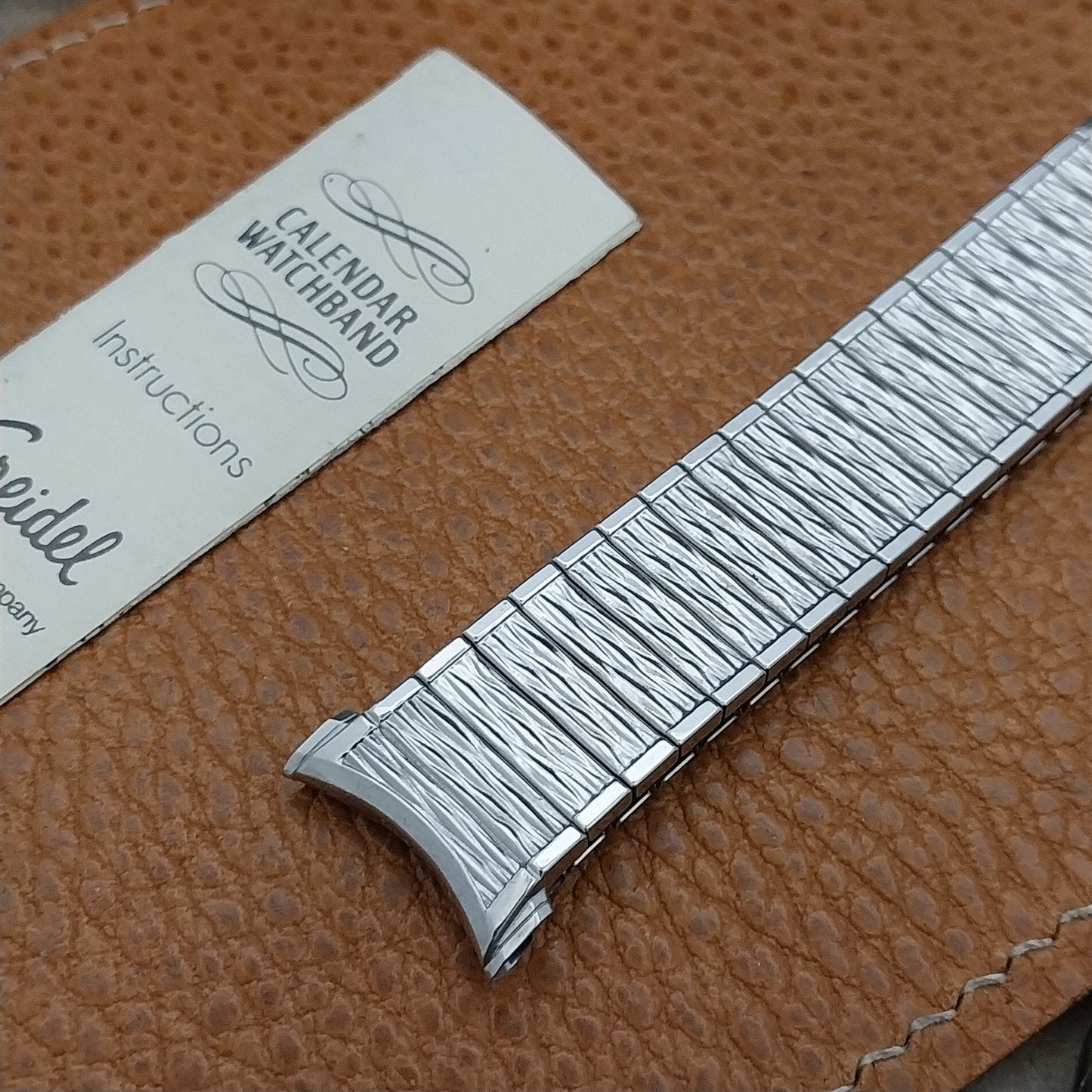 1969 Speidel Valencia Perpetual Calendar Stainless Steel nos Vintage Watch Band