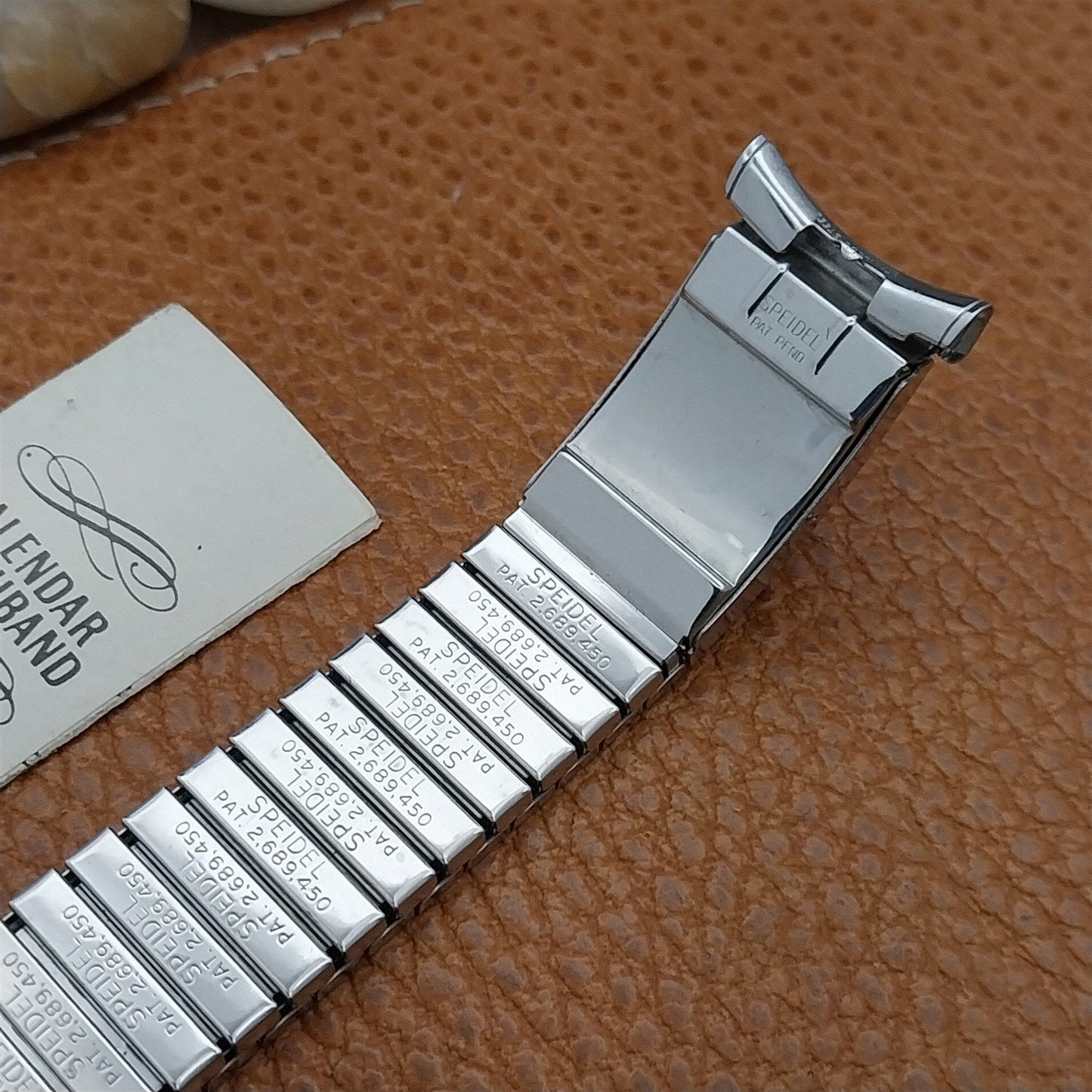 1969 Speidel Valencia Perpetual Calendar Stainless Steel nos Vintage Watch Band