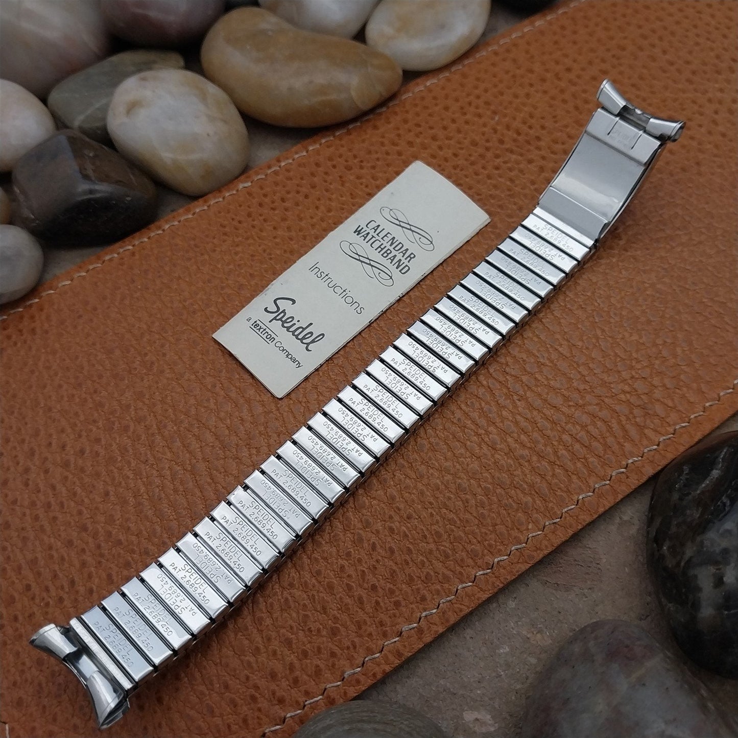 1969 Speidel Valencia Perpetual Calendar Stainless Steel nos Vintage Watch Band