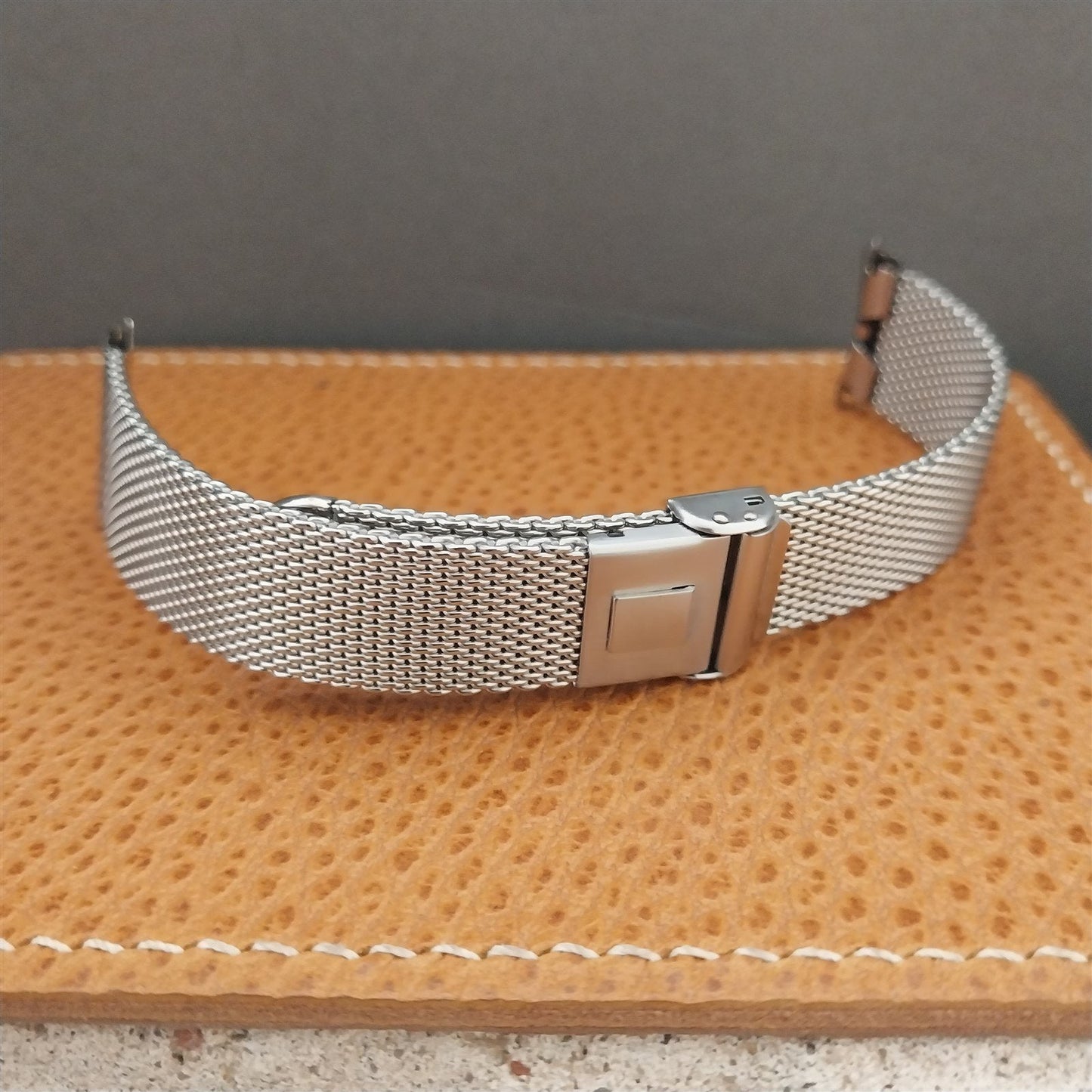 19mm Stainless Steel Mesh JB Champion USA Classic nos 1960s Vintage Watch Band