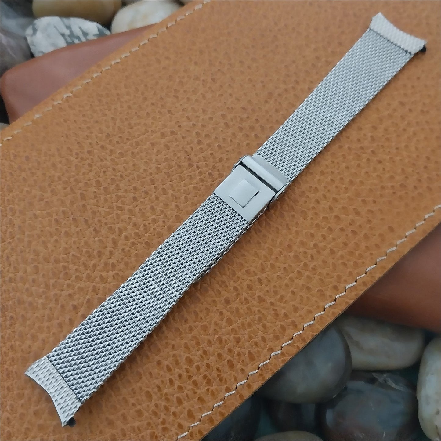 19mm Stainless Steel Mesh JB Champion USA Classic nos 1960s Vintage Watch Band